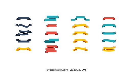 Banner Ribbons Vector. Ribbons Banners templates. Label, badge. Sale. Vector illustration