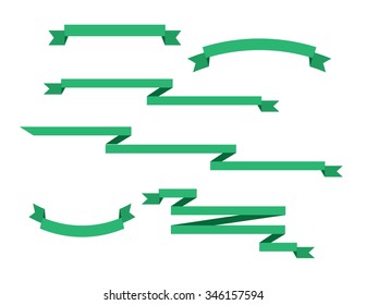 banner ribbons vector set
