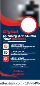 Banner roll-up design, business concept. Graphic template roll-up for exhibitions,  layout for placement of photos. Universal stand for conference, promo banner vector background