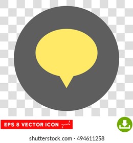 Banner round icon. Vector EPS illustration style is flat iconic bicolor symbol, yellow and silver colors, transparent background.