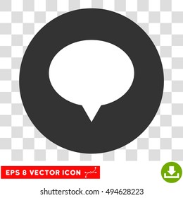 Banner round icon. Vector EPS illustration style is flat iconic bicolor symbol, white and gray colors, transparent background.