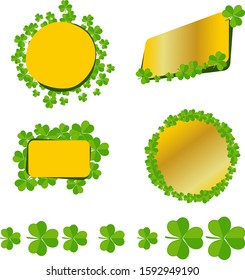 Banner for Saint Patricks Day. Vector bright template banners. Template ready for use in web or print design.