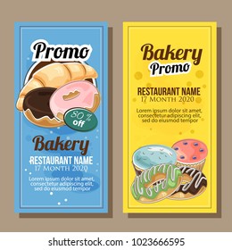 banner sale of bakery theme in hand drawn style