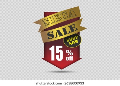 Banner sale discounts and sales, and percentages. 