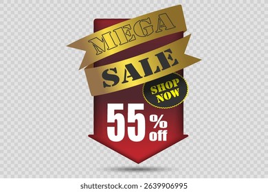 Banner sale discounts and sales, and percentages. On a transparent background. - Powered by Shutterstock - Get 15% off with code: PIKWIZARD15