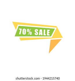 Banner sale icon design template vector illustration
