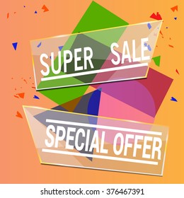banner sale icon EPS 10