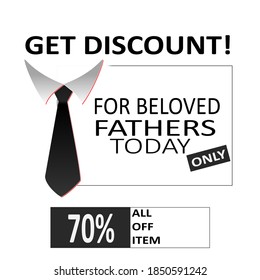 Banner sale product promo event on father's day