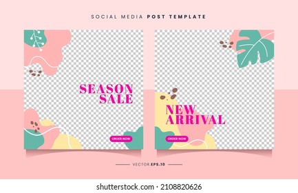 Banner sale social media post template