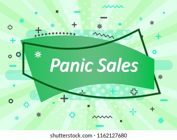 Banner sale in the style of pinap