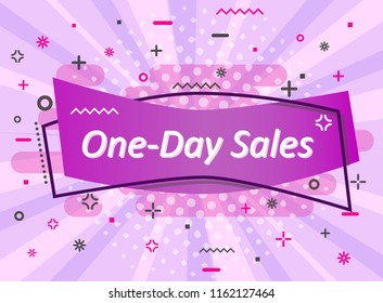 Banner sale in the style of pin-up