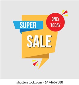 Banner sale template design. Vector illustration