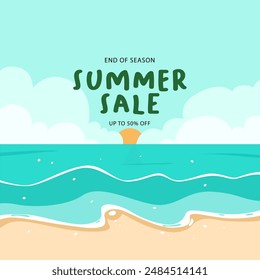 BANNER SALE TEMPLATE FOR END SEASON SUMMER