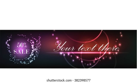 Banner of sale. Vector