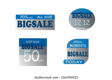 Banner Sales Discounts, Big Sales, Super Sales, Limited Offers, special moments.