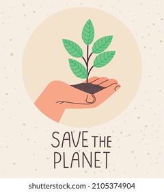 pancarta de salvar el planeta
