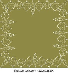 Banner for seasonal discounts, invitation or greeting card, exclusive Christmas decorations, christmas flat design vector. Holiday Party Card Design Template
