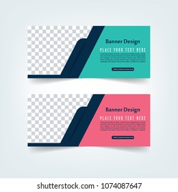 Banner set design. Abstract colorful design. Pinked banner. Green poster. Blue and Pink banner template. Gift card. Facebook cover. Sale Tag. Facebook Banner