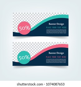 Banner Set Design. Abstract Colorful Design. Pinked Banner. Green Poster. Blue And Pink Banner Template. Gift Card. Facebook Cover. Sale Tag. Facebook Banner