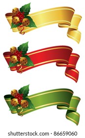 Banner set  with jingle bells