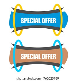 Banner Set With Modern Style Vector