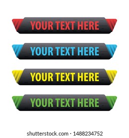 Banner Set, Text Box, Title Box, Speech Text, Speech Title, Frame Text, Frame Title, Text Border, Title Border