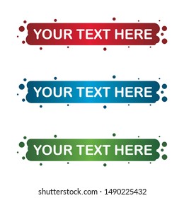 Banner Set, Text Box, Title Box, Speech Text, Speech Title, Frame Text, Frame Title, Text Border, Title Border