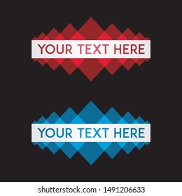 banner set, text box, title box, speech text, speech title, frame text, frame title, text border, title border