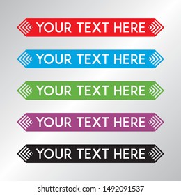 banner set, text box, title box, speech text, speech title, frame text, frame title, text border, title border