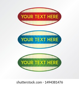banner set, text box, title box, speech text, speech title, frame text, frame title, text border, title border