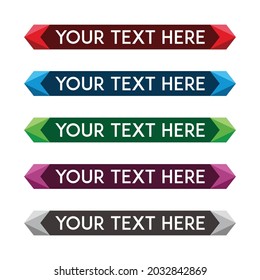 Banner Set, Text Box, Title Box, Speech Text, Speech Title, Frame Text, Frame Title, Text Border, Title Border