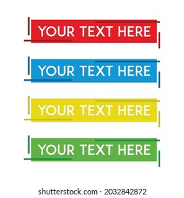 Banner Set, Text Box, Title Box, Speech Text, Speech Title, Frame Text, Frame Title, Text Border, Title Border