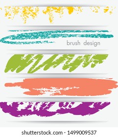 Banner set witn abstract sketch background