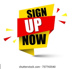 banner sign up now