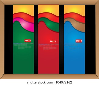 Banner sign on blackboard background,Vector