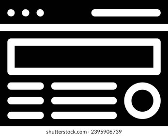 banner single vector line icon