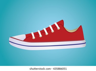 Banner with sneakers that can be used for in-store signage