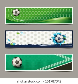 banner soccer design