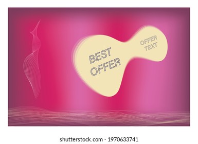 Banner social media musical shape