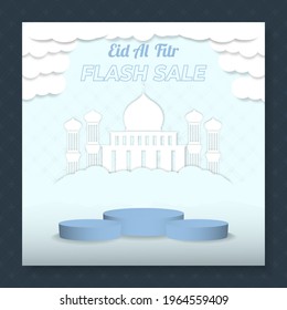 Banner or Social Media Post Design Template Themed Eid Al Fitr in 1:1 
Color ways included. Can be adapt to Brochure, Magazine, Poster, 
Corporate Presentation, Portfolio, Banner, Website.