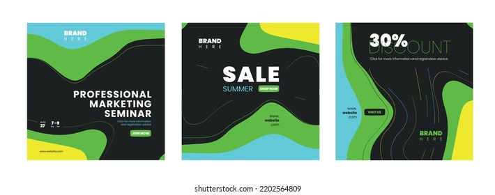 banner social media post. Editable social media templates for promotions on the insta post. Set of social media story and post frames. Layout design for marketing on social media.