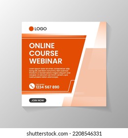 Banner and social media post template for your business promotion