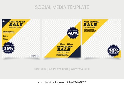 banner social media sale can use for website brochure flyer story post and more. advertising e-commerce with photo collage.