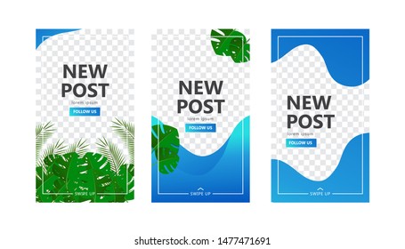 Banner for social media stories. Story concept. Product catalog, discount voucher, advertising. vector illustration