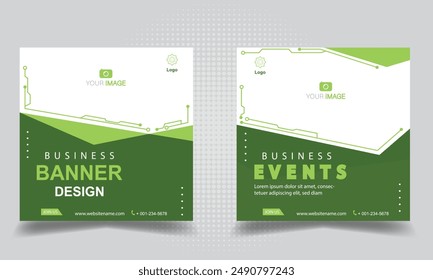 Banner social media, banner templates. Modern banner.