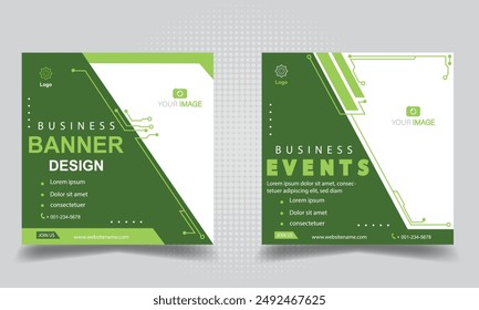 Banner social media, banner templates. Modern banner.