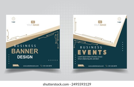 Banner social media, banner templates. Modern banner.