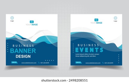 Banner social media, banner templates. Modern banner.