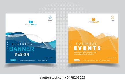 Banner social media, banner templates. Modern banner.