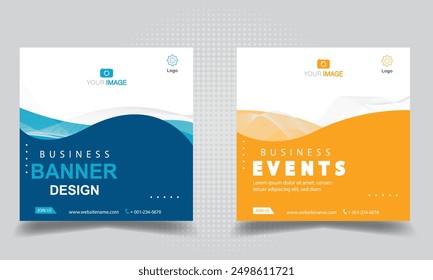 Banner social media, banner templates. Modern banner.